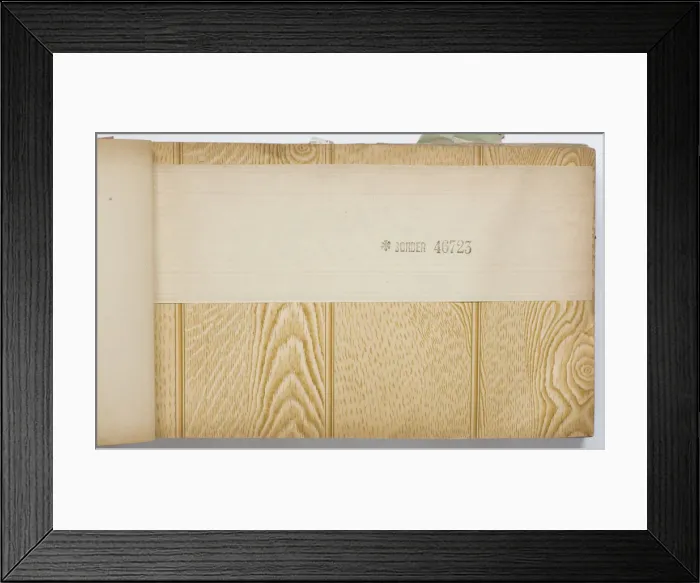 Framed Print : Page from a wallpaper sample book Framed Print : Page from a wallpaper sample book
