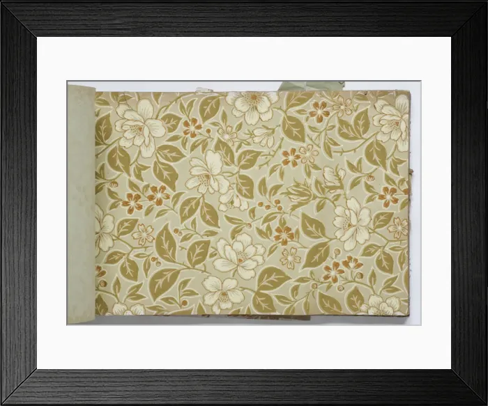 Framed Print : Page from a wallpaper sample book Framed Print : Page from a wallpaper sample book