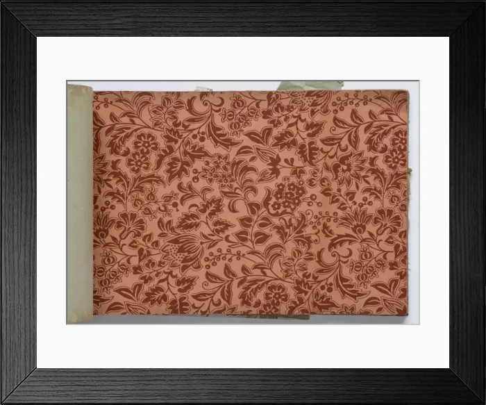 Framed Print : Page from a wallpaper sample book Framed Print : Page from a wallpaper sample book