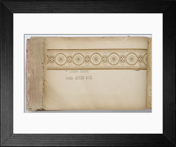 Framed Print : Page from a wallpaper sample book Framed Print : Page from a wallpaper sample book