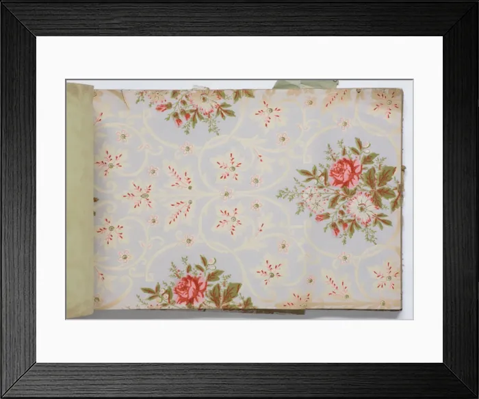 Framed Print : Page from a wallpaper sample book Framed Print : Page from a wallpaper sample book