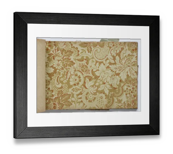 Framed Print : Page from a wallpaper sample book Framed Print : Page from a wallpaper sample book