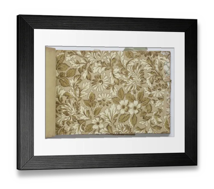 Framed Print : Page from a wallpaper sample book Framed Print : Page from a wallpaper sample book