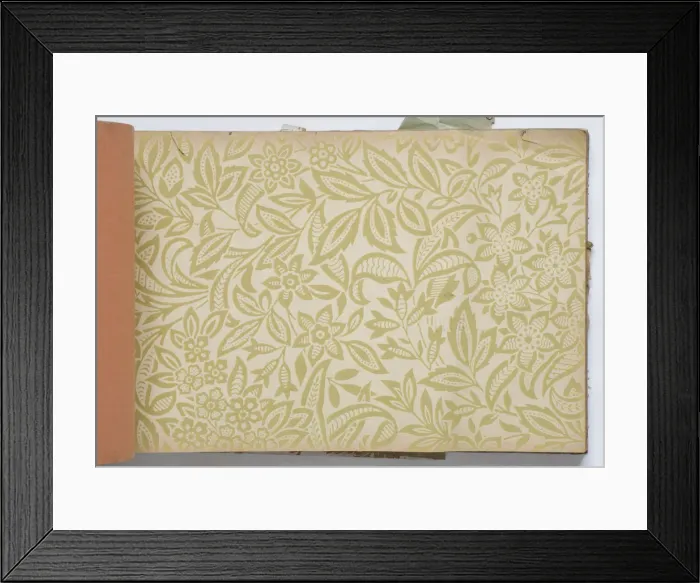 Framed Print : Page from a wallpaper sample book Framed Print : Page from a wallpaper sample book