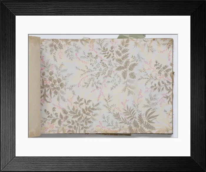 Framed Print : Page from a wallpaper sample book Framed Print : Page from a wallpaper sample book