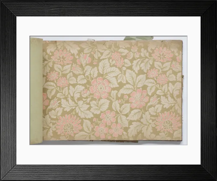 Framed Print : Page from a wallpaper sample book Framed Print : Page from a wallpaper sample book