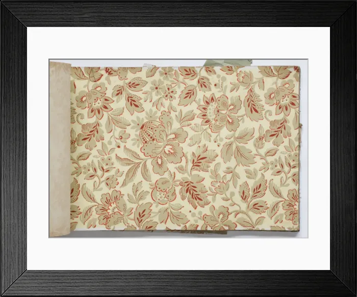 Framed Print : Page from a wallpaper sample book Framed Print : Page from a wallpaper sample book