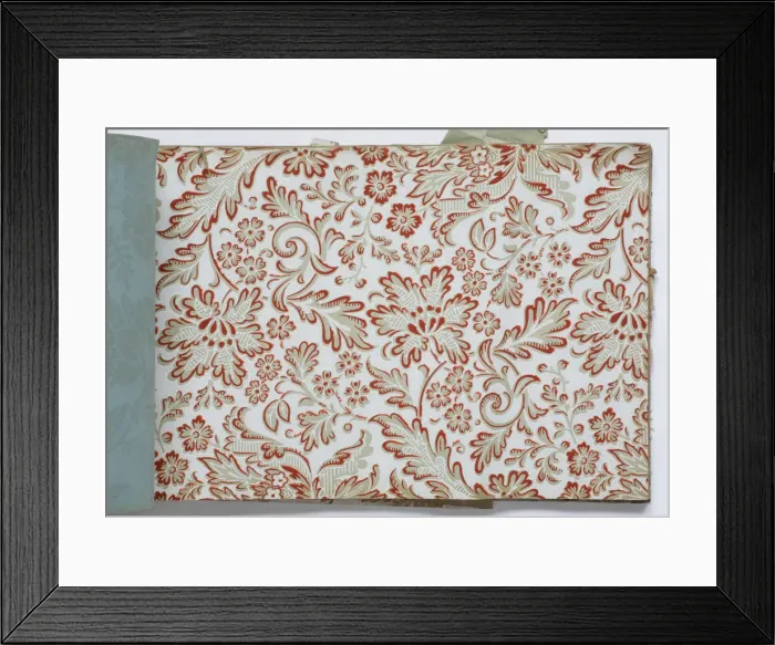 Framed Print : Page from a wallpaper sample book Framed Print : Page from a wallpaper sample book