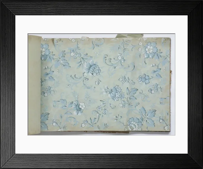 Framed Print : Page from a wallpaper sample book Framed Print : Page from a wallpaper sample book