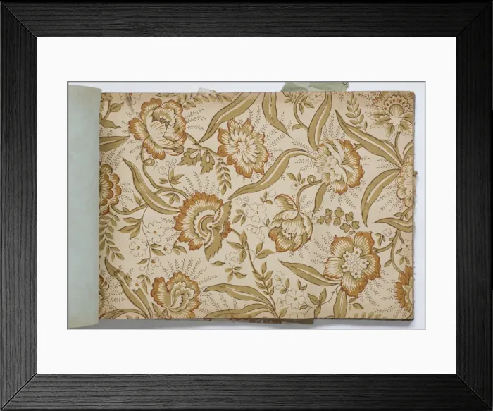 Framed Print : Page from a wallpaper sample book Framed Print : Page from a wallpaper sample book
