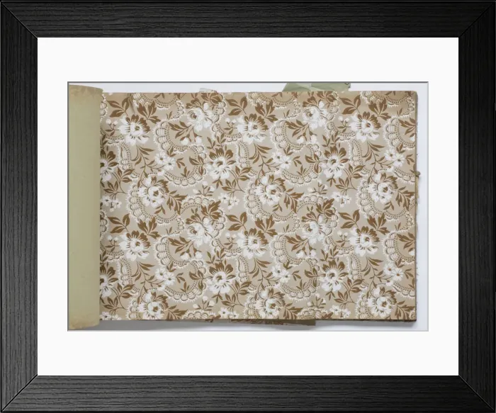 Framed Print : Page from a wallpaper sample book Framed Print : Page from a wallpaper sample book