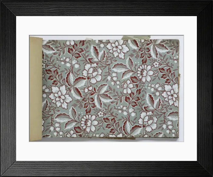 Framed Print : Page from a wallpaper sample book Framed Print : Page from a wallpaper sample book