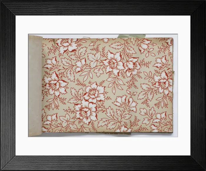 Framed Print : Page from a wallpaper sample book Framed Print : Page from a wallpaper sample book