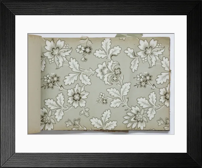 Framed Print : Page from a wallpaper sample book Framed Print : Page from a wallpaper sample book