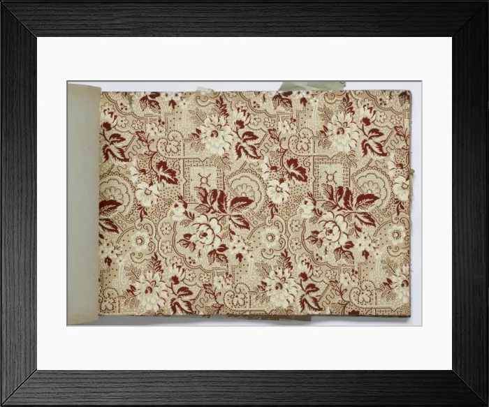 Framed Print : Page from a wallpaper sample book Framed Print : Page from a wallpaper sample book