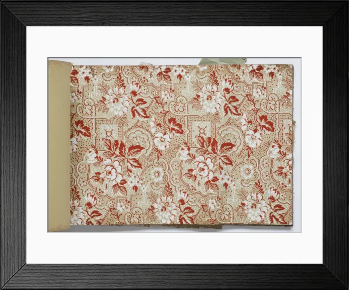 Framed Print : Page from a wallpaper sample book Framed Print : Page from a wallpaper sample book