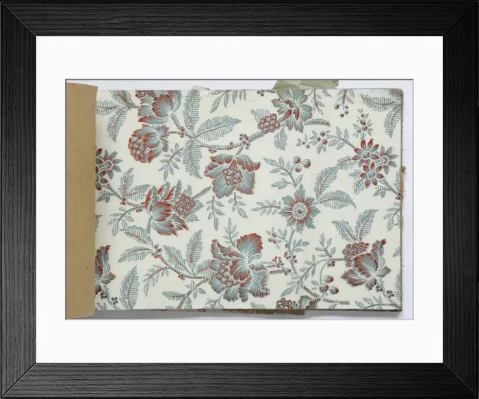 Framed Print : Page from a wallpaper sample book Framed Print : Page from a wallpaper sample book