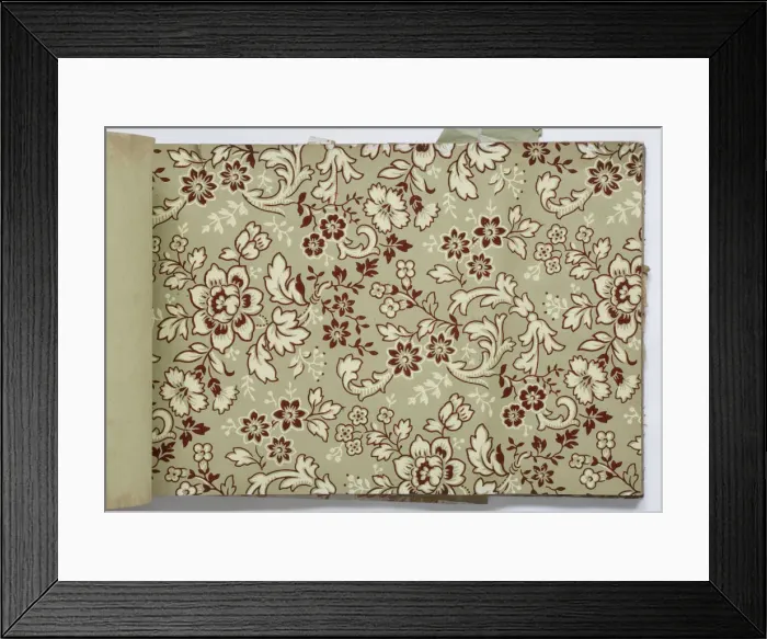 Framed Print : Page from a wallpaper sample book Framed Print : Page from a wallpaper sample book