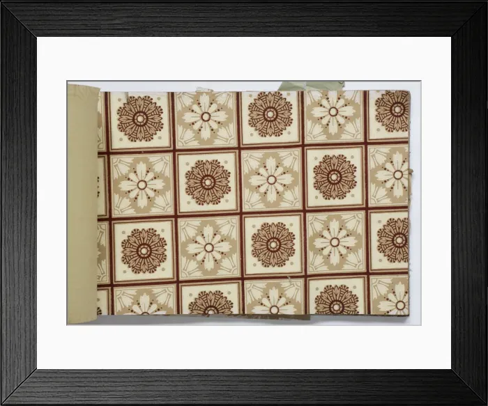 Framed Print : Page from a wallpaper sample book Framed Print : Page from a wallpaper sample book