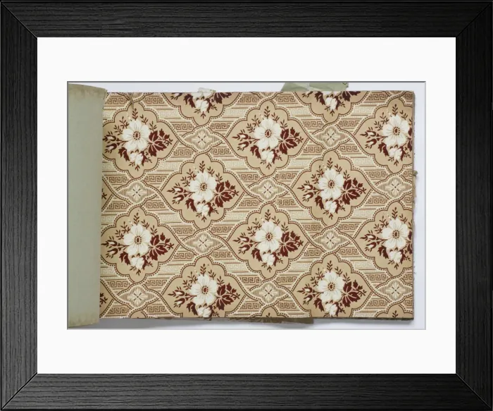 Framed Print : Page from a wallpaper sample book Framed Print : Page from a wallpaper sample book
