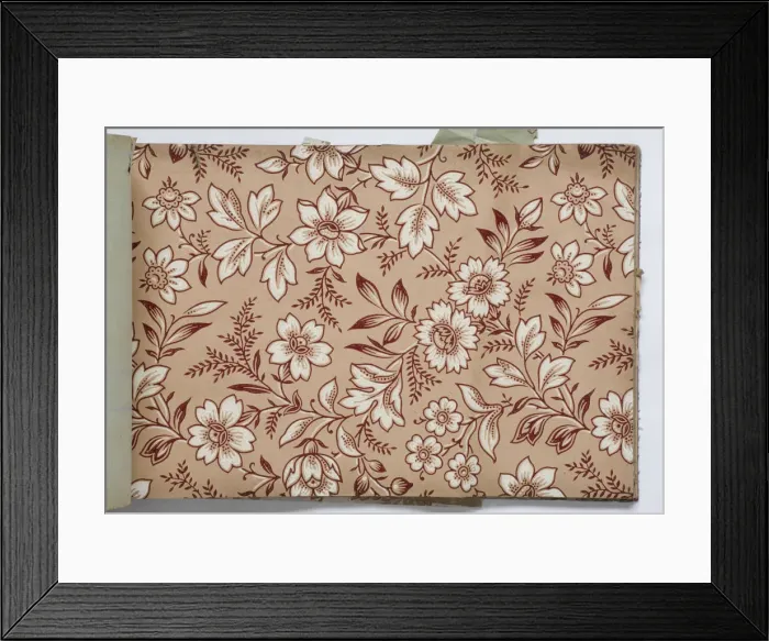 Framed Print : Page from a wallpaper sample book Framed Print : Page from a wallpaper sample book