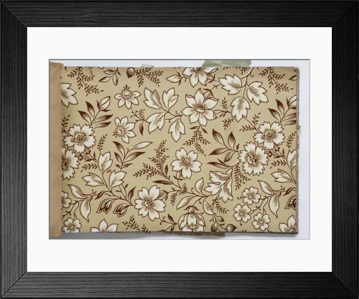 Framed Print : Page from a wallpaper sample book Framed Print : Page from a wallpaper sample book