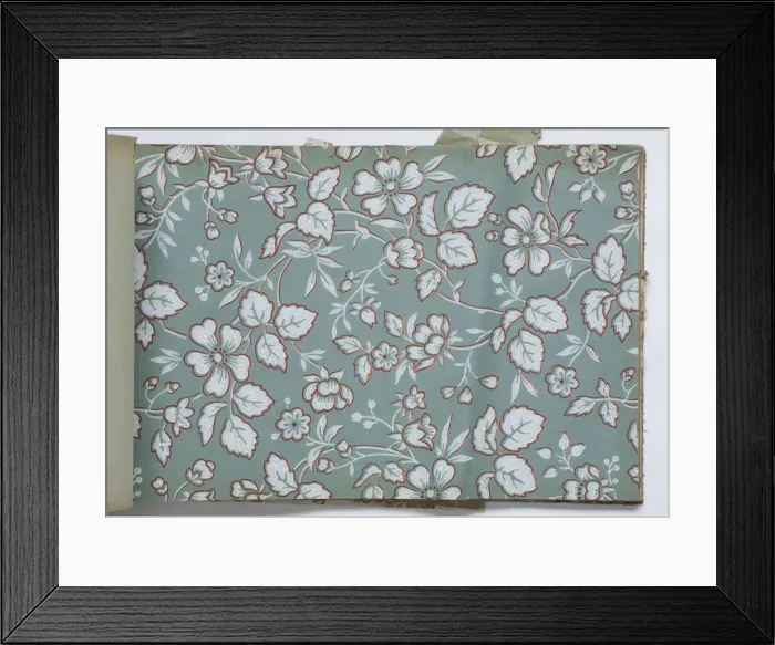 Framed Print : Page from a wallpaper sample book Framed Print : Page from a wallpaper sample book
