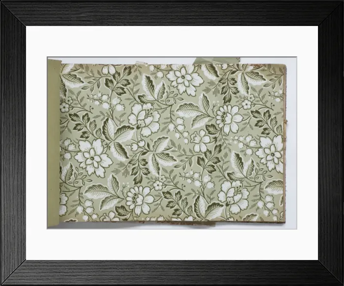 Framed Print : Page from a wallpaper sample book Framed Print : Page from a wallpaper sample book