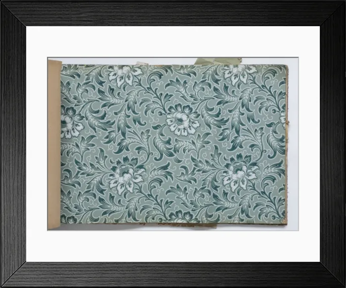 Framed Print : Page from a wallpaper sample book Framed Print : Page from a wallpaper sample book