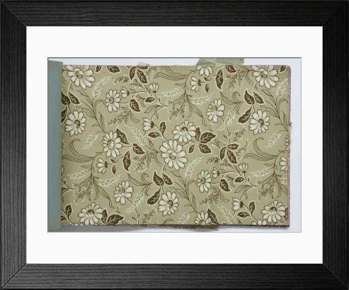 Framed Print : Page from a wallpaper sample book Framed Print : Page from a wallpaper sample book
