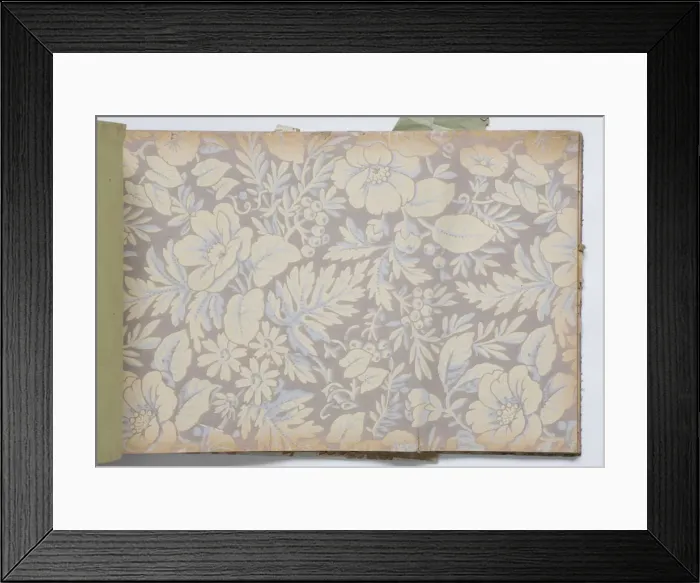 Framed Print : Page from a wallpaper sample book Framed Print : Page from a wallpaper sample book