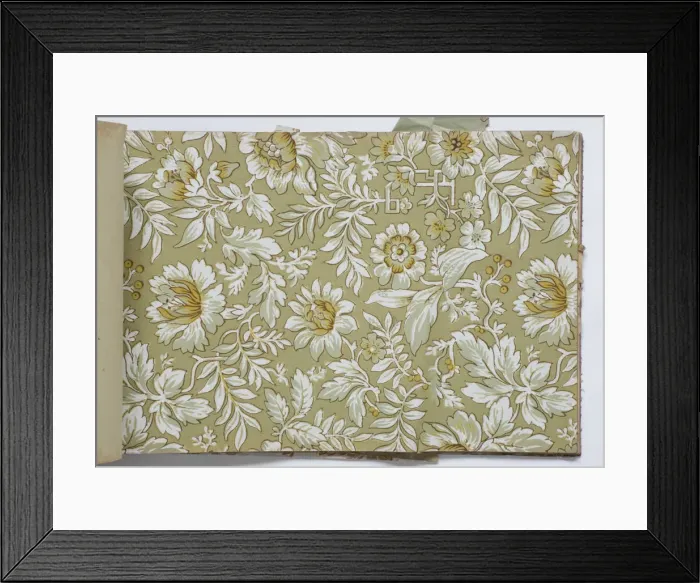 Framed Print : Page from a wallpaper sample book Framed Print : Page from a wallpaper sample book