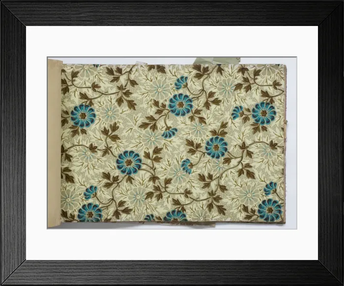 Framed Print : Page from a wallpaper sample book Framed Print : Page from a wallpaper sample book