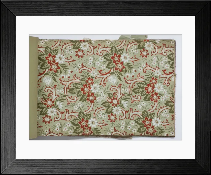Framed Print : Page from a wallpaper sample book Framed Print : Page from a wallpaper sample book