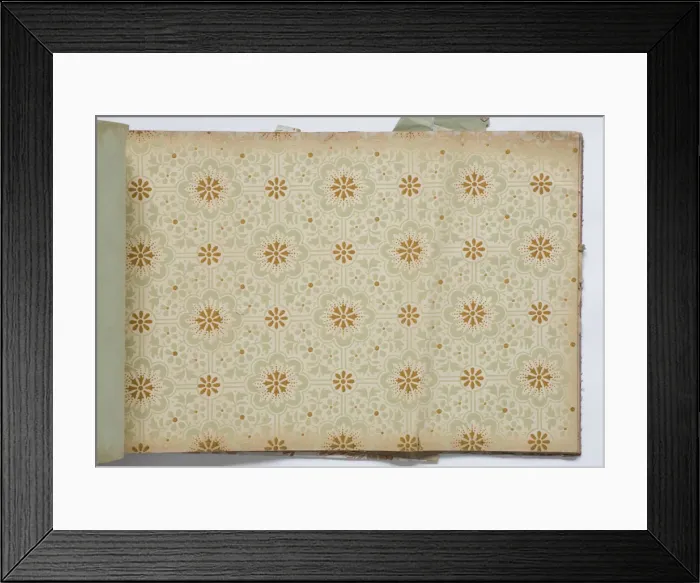 Framed Print : Page from a wallpaper sample book Framed Print : Page from a wallpaper sample book