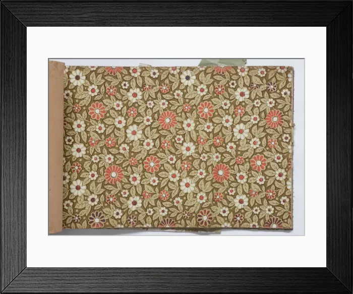 Framed Print : Page from a wallpaper sample book Framed Print : Page from a wallpaper sample book