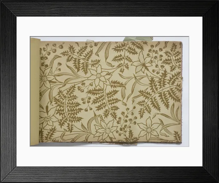 Framed Print : Page from a wallpaper sample book Framed Print : Page from a wallpaper sample book