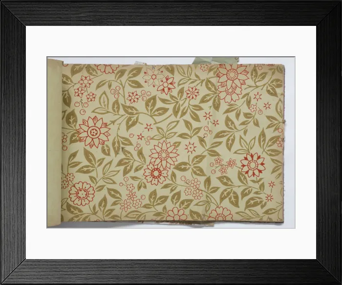 Framed Print : Page from a wallpaper sample book Framed Print : Page from a wallpaper sample book