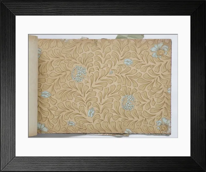 Framed Print : Page from a wallpaper sample book Framed Print : Page from a wallpaper sample book