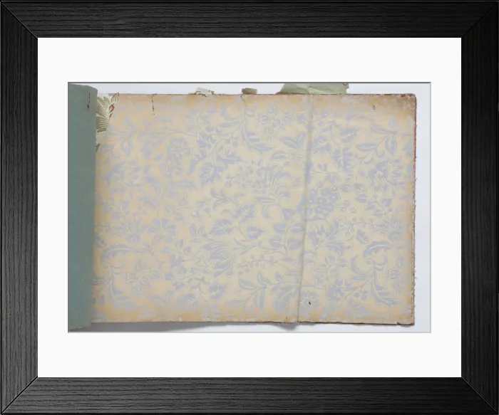 Framed Print : Page from a wallpaper sample book Framed Print : Page from a wallpaper sample book