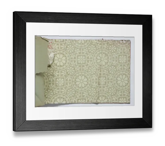 Framed Print : Page from a wallpaper sample book Framed Print : Page from a wallpaper sample book