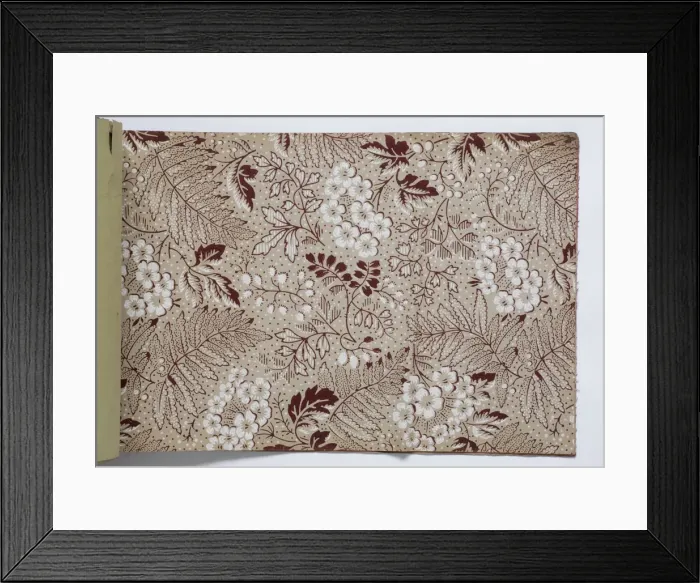 Framed Print : Page from a wallpaper sample book Framed Print : Page from a wallpaper sample book