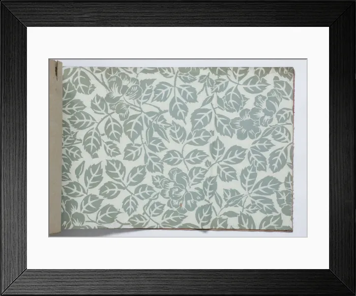 Framed Print : Page from a wallpaper sample book Framed Print : Page from a wallpaper sample book