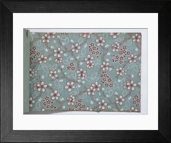 Framed Print : Page from a wallpaper sample book Framed Print : Page from a wallpaper sample book