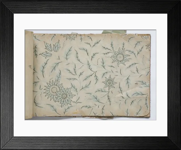 Framed Print : Page from a wallpaper sample book Framed Print : Page from a wallpaper sample book