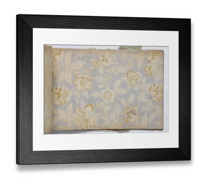 Framed Print : Page from a wallpaper sample book Framed Print : Page from a wallpaper sample book