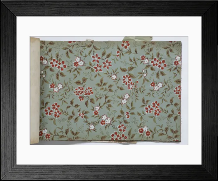 Framed Print : Page from a wallpaper sample book Framed Print : Page from a wallpaper sample book