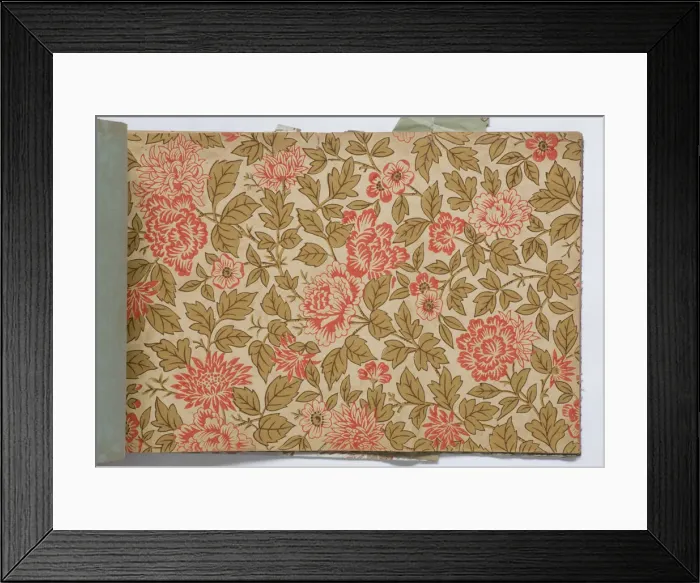 Framed Print : Page from a wallpaper sample book Framed Print : Page from a wallpaper sample book