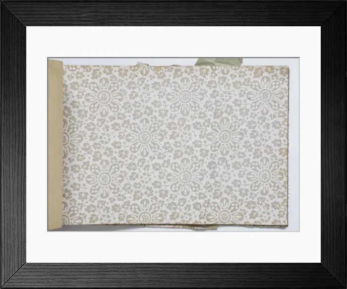 Framed Print : Page from a wallpaper sample book Framed Print : Page from a wallpaper sample book