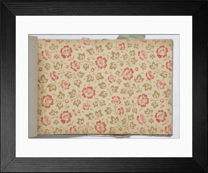Framed Print : Page from a wallpaper sample book Framed Print : Page from a wallpaper sample book